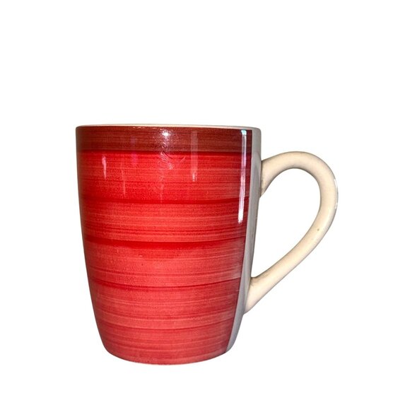 Red Gradient Stoneware Mug 14 Oz Dishwasher & Oven Safe - Picture 1 of 4